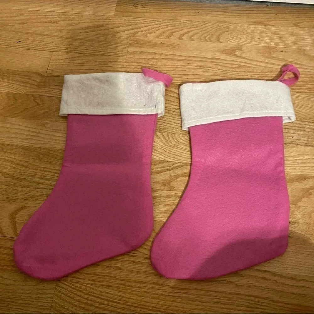 Disney Princess Felt Stocking Bundle Christmas Pink Snow White Ariel Cinderella